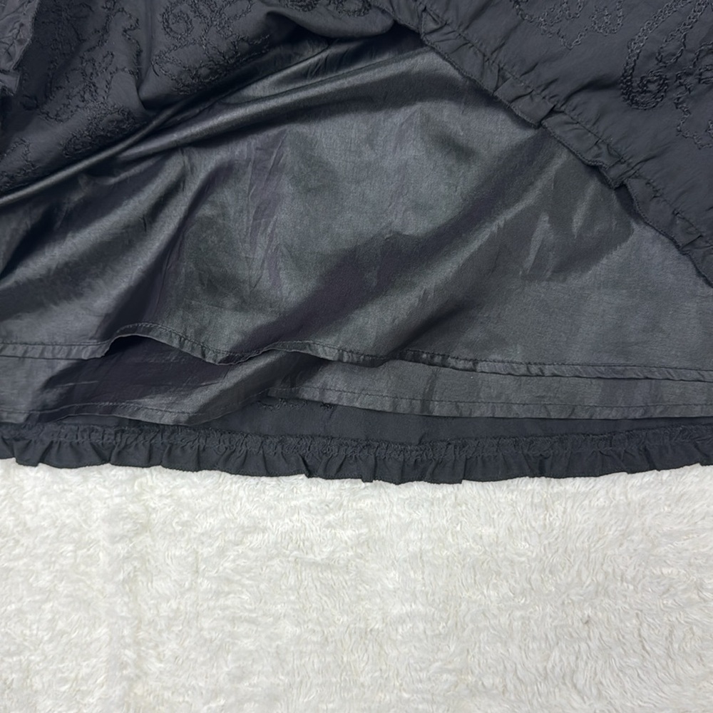 Le Chateau Black Bubble Mini Skirt Ruched Casual - Picture 3 of 8